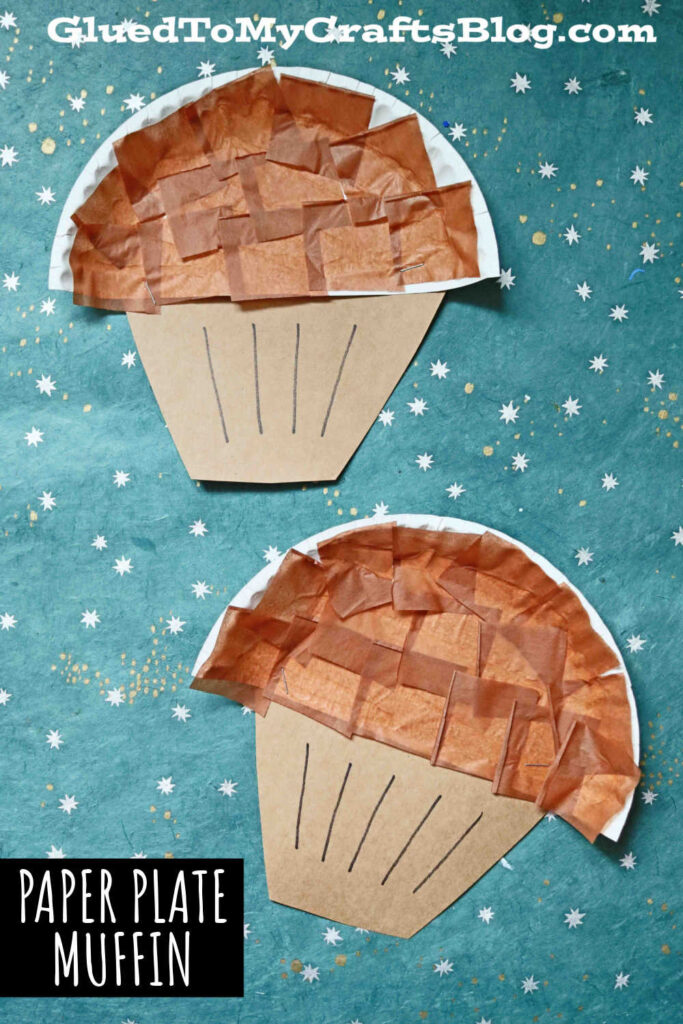Paper Plate Muffin Craft Idea