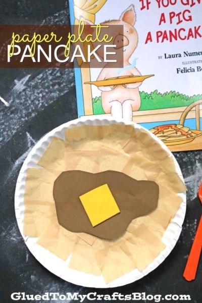 Paper Plate Pancake - Kid Craft Idea