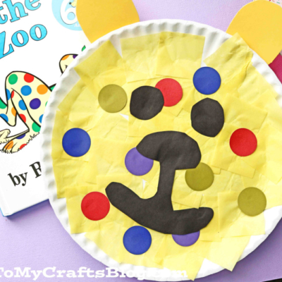 Dr Seuss Inspired Paper Plate Leopard - Kid Craft