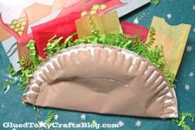 Paper Plate Taco - Dragons Love Tacos Kid Craft Idea