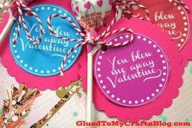 You Blow Me Away - Valentine Gift Tags