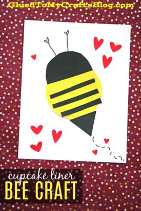 Cupcake Liner Bees {Kid Craft}