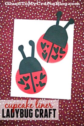 Cupcake Liner Ladybugs {Kid Craft}