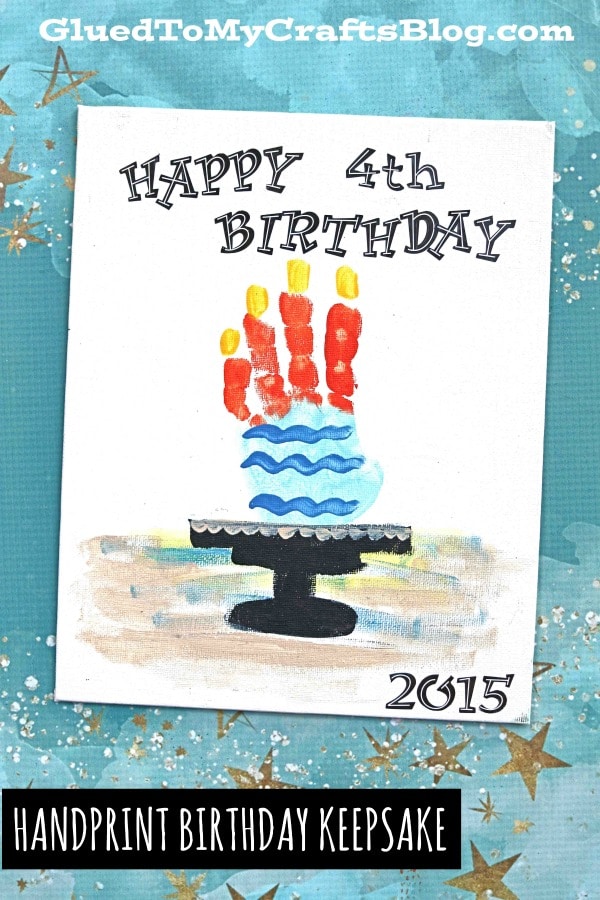 Handprint Birthday Keepsake Craft