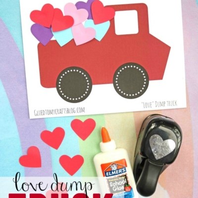 Love Dump Truck - Valentine's Day Kid Craft Idea & Free Printable