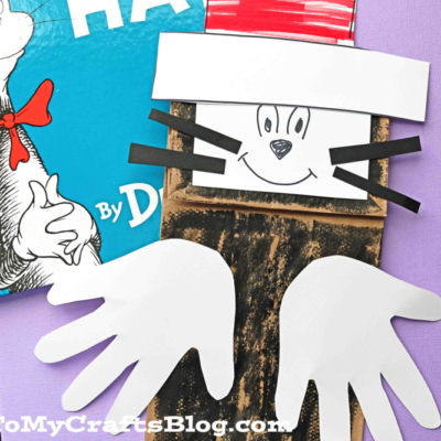 Dr Seuss Paper Bag Cat In The Hat Puppet - Kid Craft