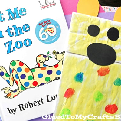 Dr Seuss Inspired Paper Bag Leopard Puppet {Kid Craft}