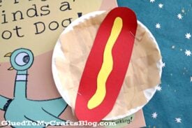 Paper Plate Hot Dog - Kid Craft Idea