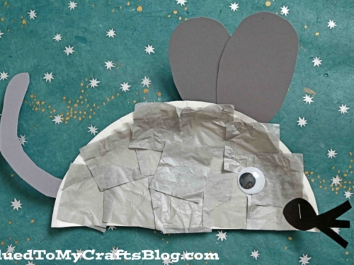 Paper Plate Mouse Craft Idea