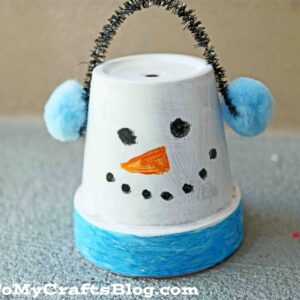 Terra Cotta Pot Snowman - Kid Craft Idea For Winter
