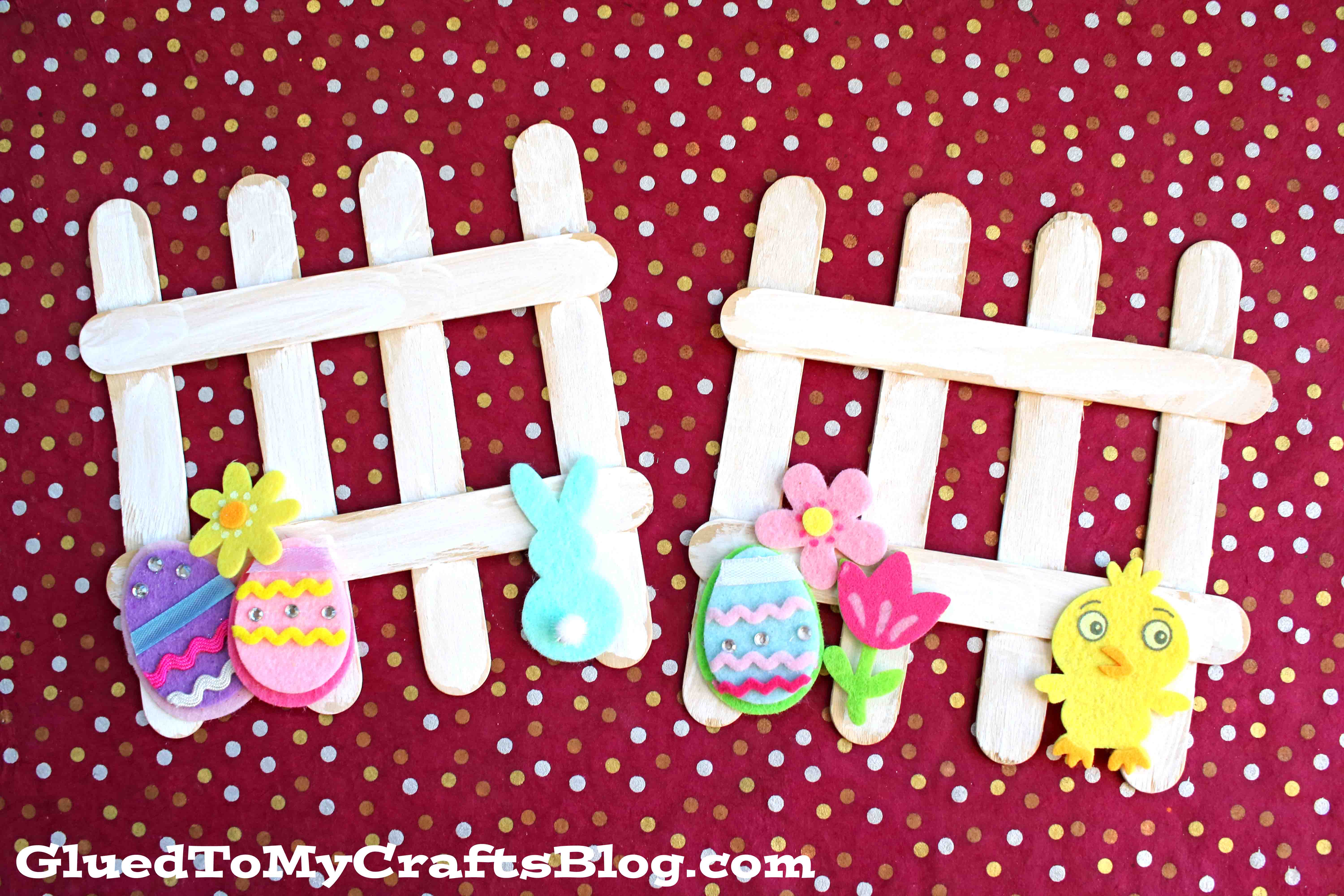 Popsicle Stick Picket Fence {Kid Craft}