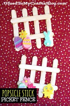 Popsicle Stick Picket Fence {Kid Craft}
