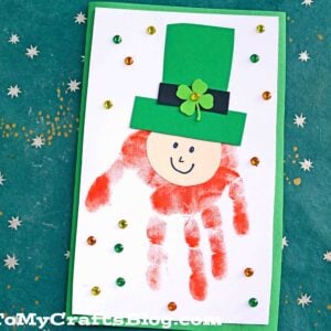Handprint Leprechaun Card - St. Patrick's Day Kid Craft
