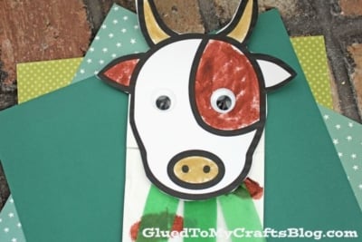 Paper Bag Cow Puppet Craft