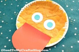 Tissue Paper & Paper Plate Duck - Kid Craft Idea For Story Time