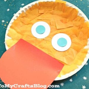 Tissue Paper & Paper Plate Duck - Kid Craft Idea For Story Time