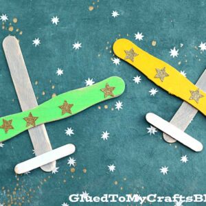 Popsicle Stick Airplanes - Kid Craft Idea