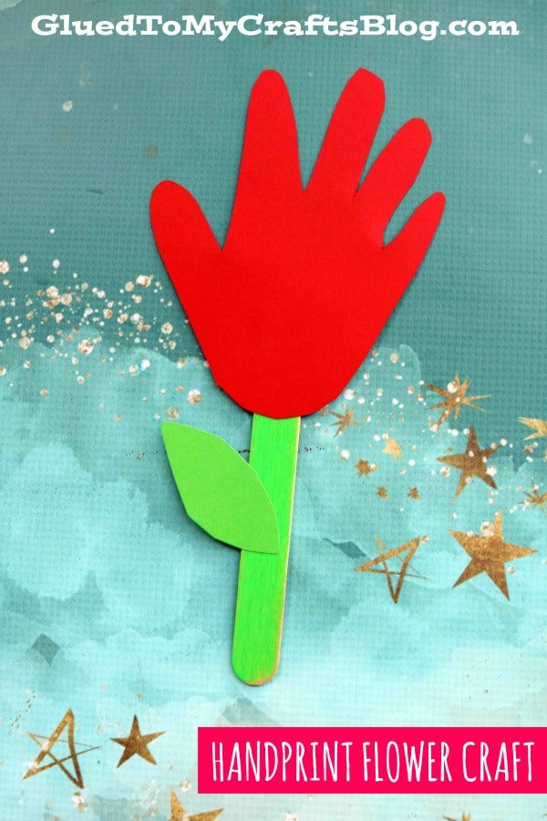 Popsicle Stick Handprint Flowers - Kid Craft Idea For Spring