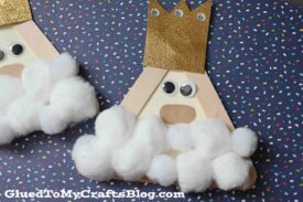 Popsicle Stick Kings - Christmas Kid Craft Idea