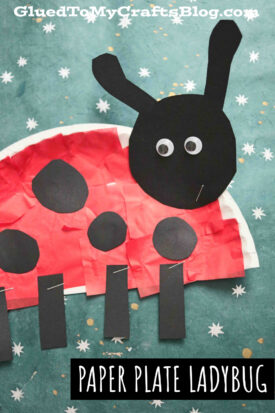 Paper Plate Ladybug - Kid Craft Idea For Spring