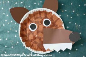 Paper Plate Wolf - Children's Book Inspired Kid Craft Idea