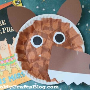 Paper Plate Wolf - Children's Book Inspired Kid Craft Idea