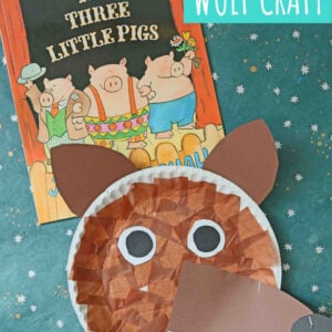 Paper Plate Wolf - Children's Book Inspired Kid Craft Idea
