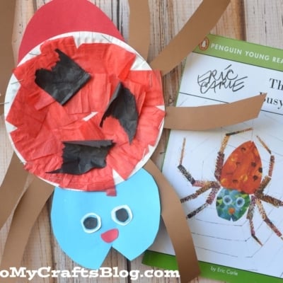 Eric Carle Paper Plate Spider Craft