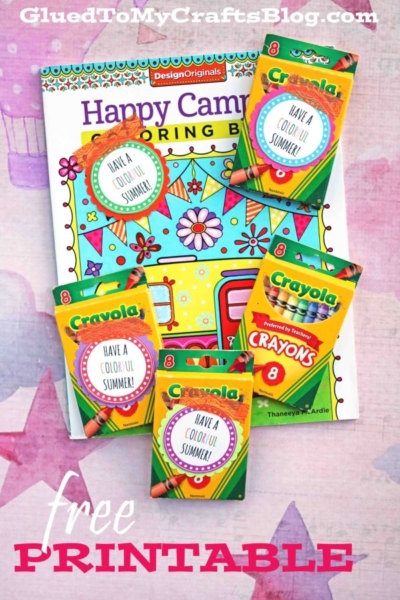 End of the School Year Gift Tags for Students, Chalk/Crayons/Paint