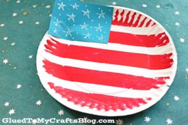 Paper Plate Flag - Patriotic Kid Craft Idea