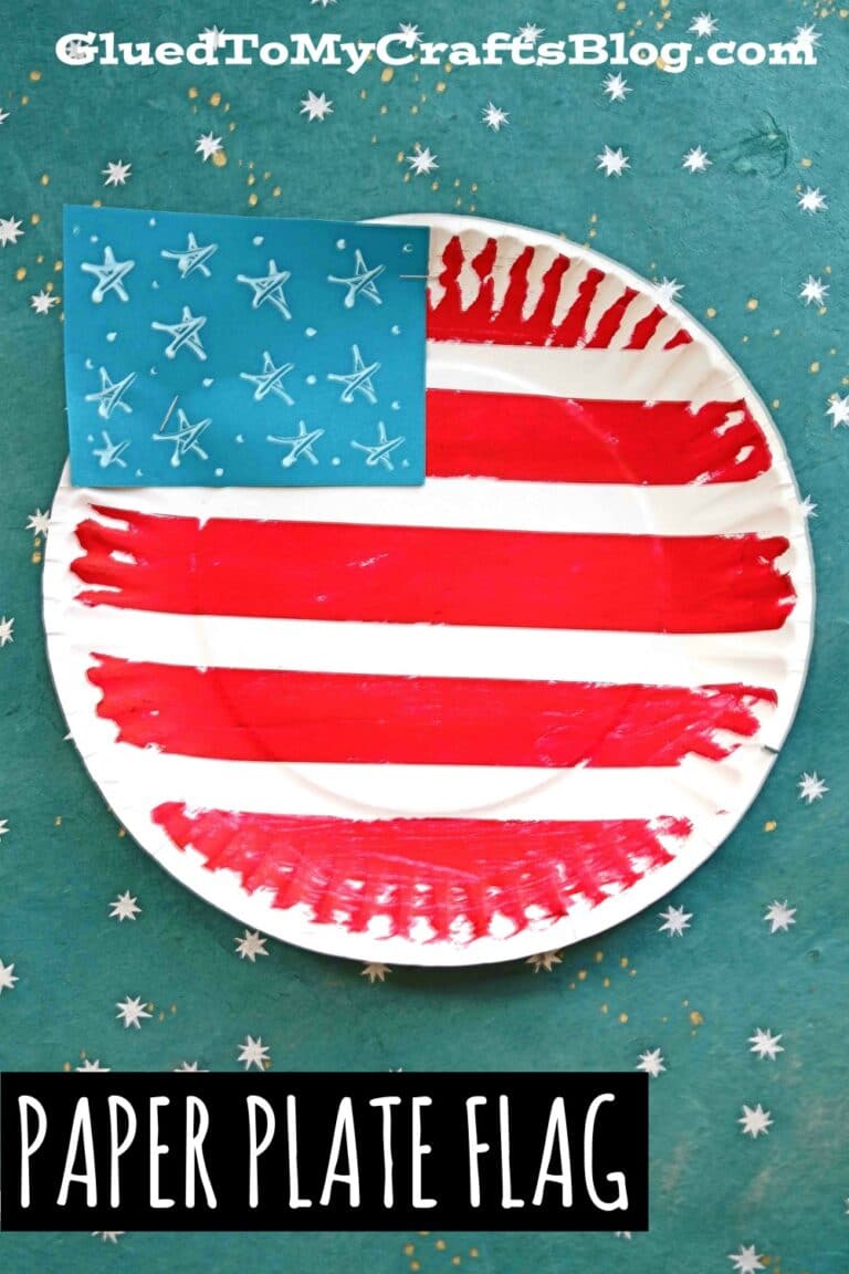 Paper Plate Flag Craft Idea