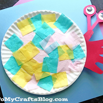 Paper Plate Hermit Crab Craft