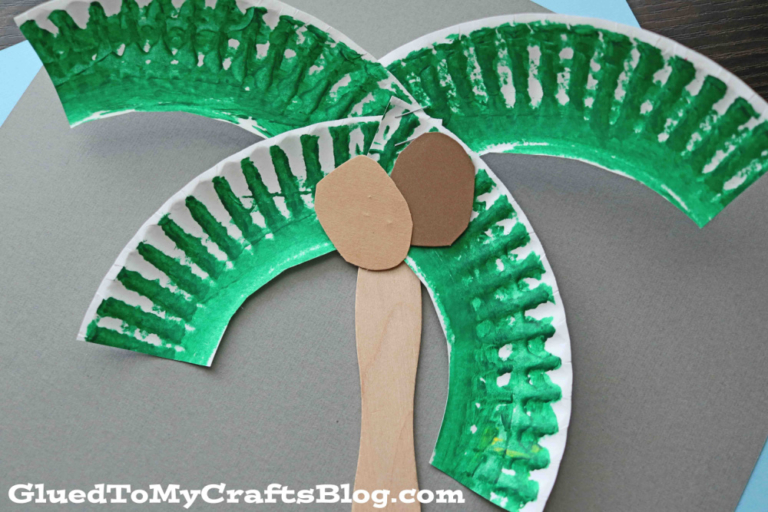 Paper Plate Palm Tree Craft