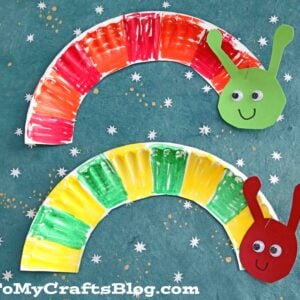 Paper Plate Caterpillar - Eric Carle Inspired Kid Craft Idea