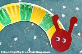 Paper Plate Caterpillar - Eric Carle Inspired Kid Craft Idea