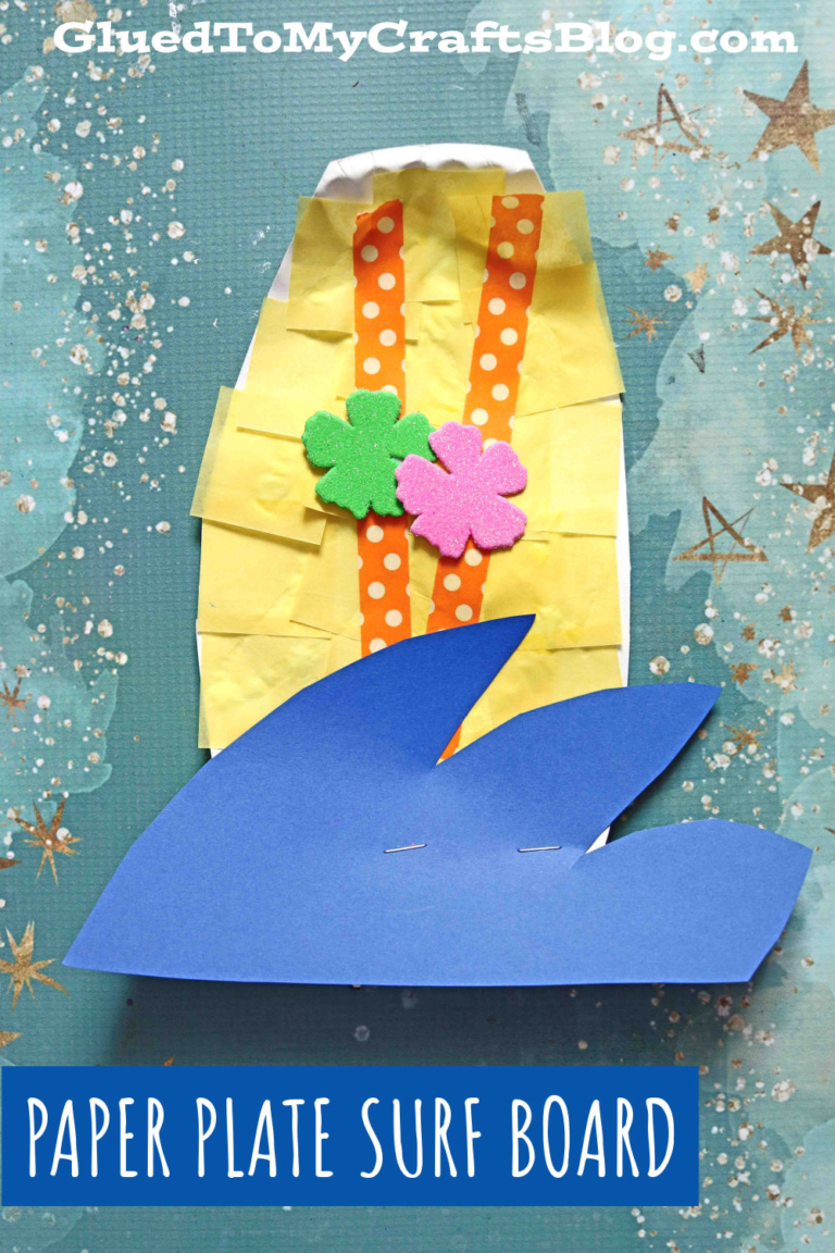 Paper Plate Surfboard Craft