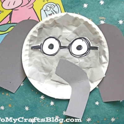 Paper Plate Elephant & Piggie Craft