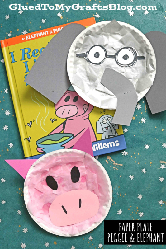 Paper Plate Elephant & Piggie Craft