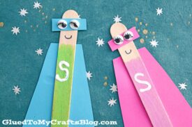 Popsicle Stick Superheroes - Puppet Kid Craft Idea