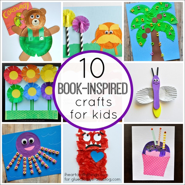 Book Inspired Kids Crafts Roundup
