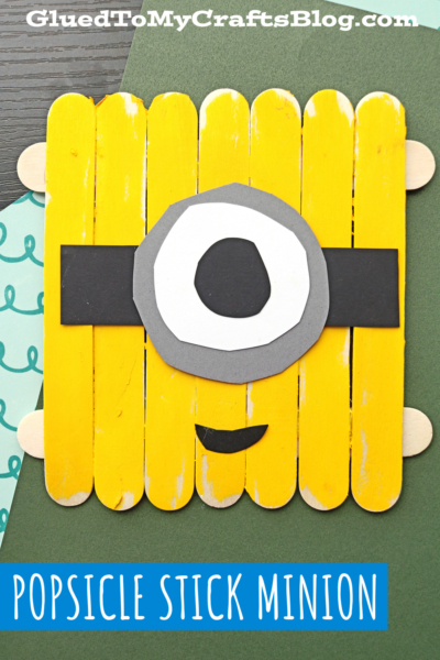 Popsicle Stick Minions Craft Idea