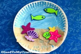 Paper Plate Under The Sea - Kid Craft Idea For Summer