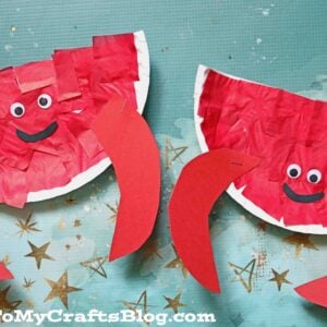 Paper Plate Crab - Beach Themed Kid Craft Idea
