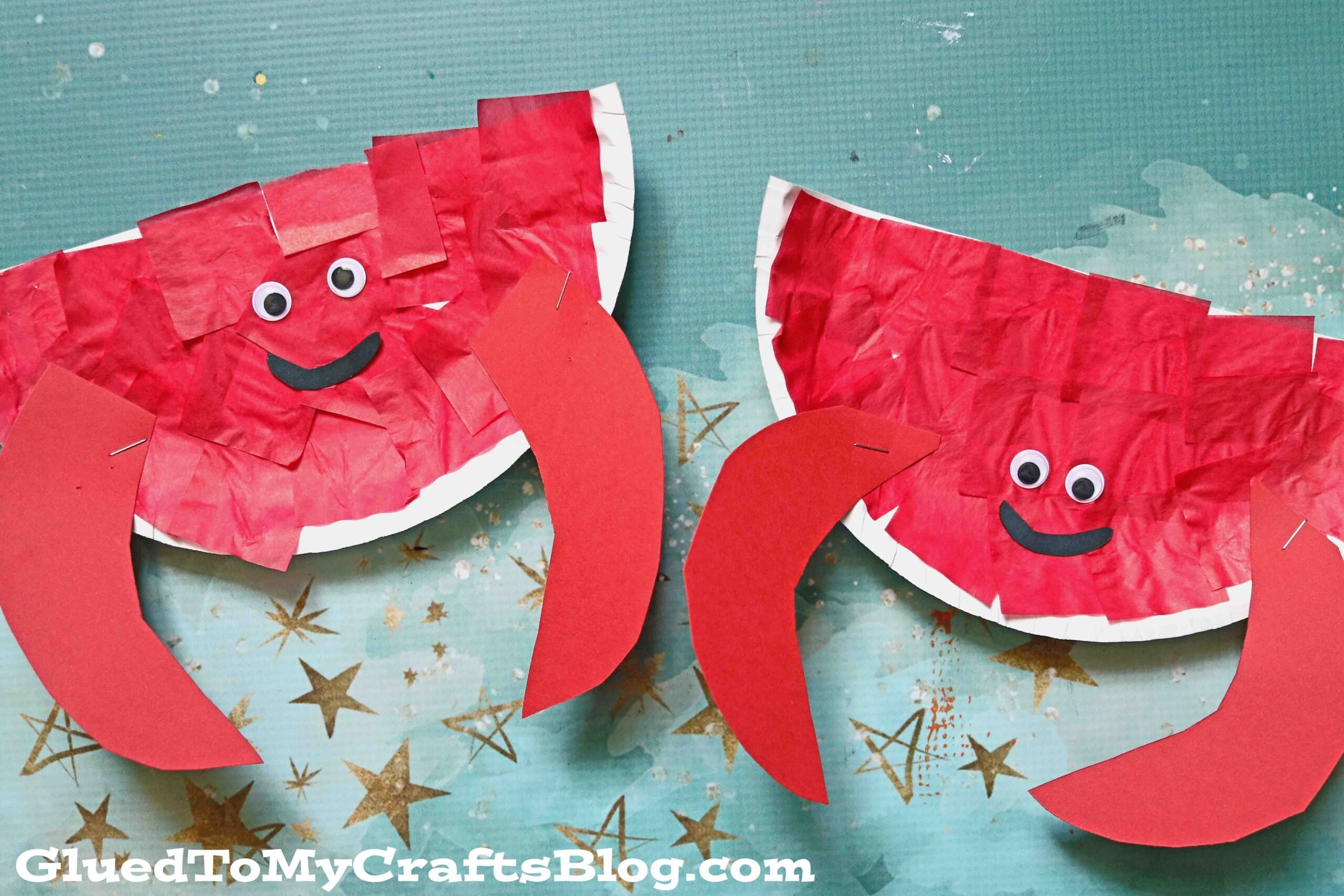 Paper Plate Crab - Beach Themed Kid Craft Idea