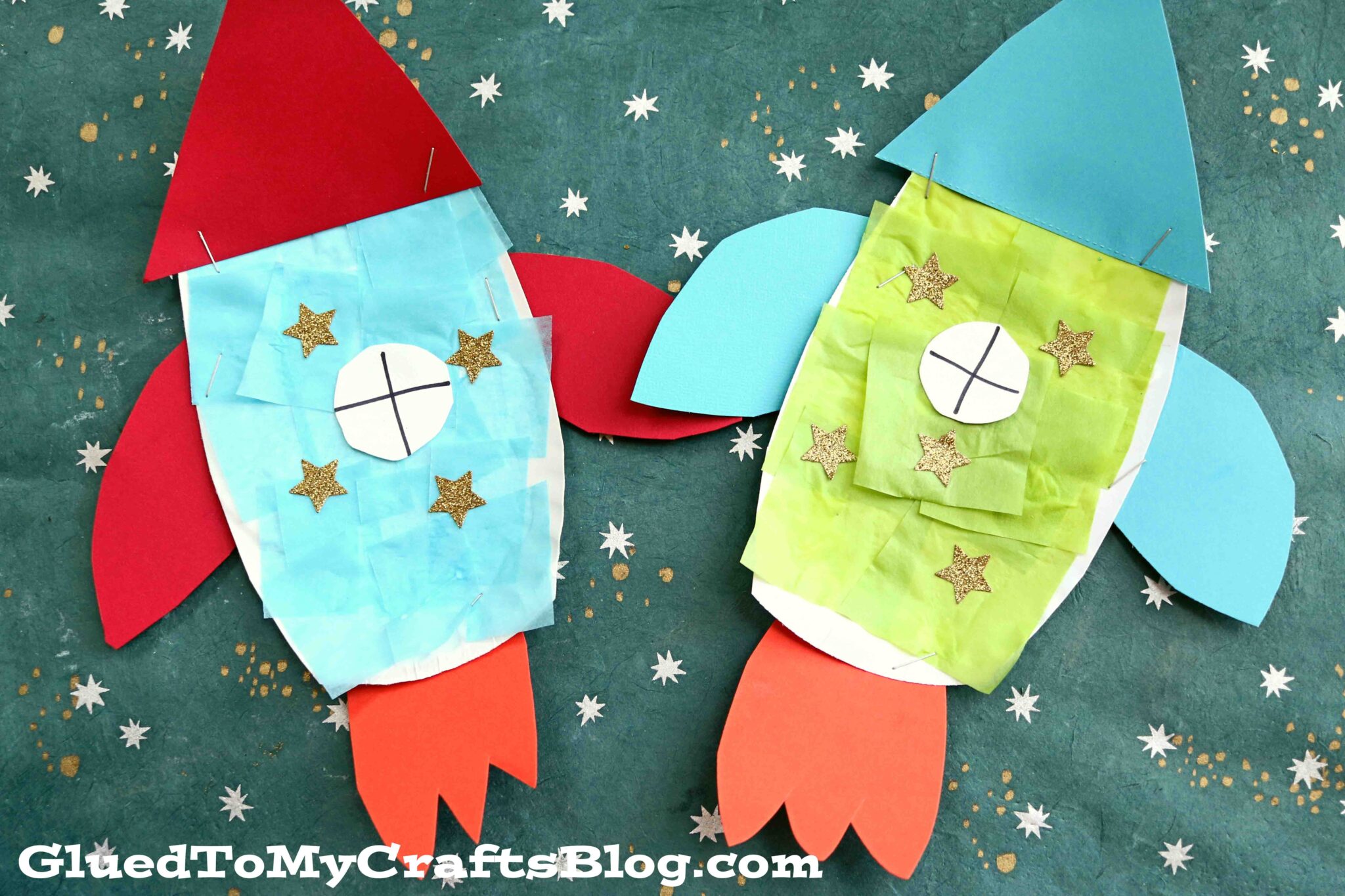 Paper Plate Rocket Outer Space Craft