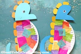 Paper Plate Seahorse - Kid Craft Idea For An Eric Carle Book