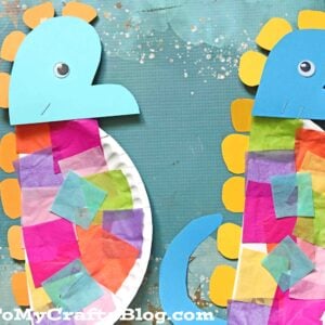 Paper Plate Seahorse - Kid Craft Idea For An Eric Carle Book