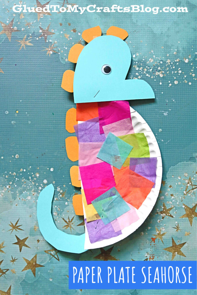 Paper Plate Seahorse - Kid Craft Idea For An Eric Carle Book