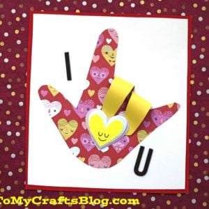 Sign Language I Love You Card - Kid Craft