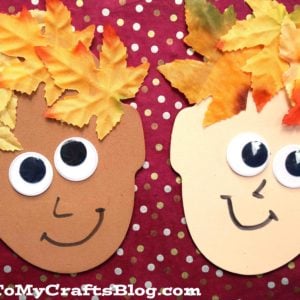 Silly Leaf Hair - Fall Kid Craft Idea